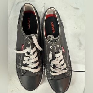 Levi's Charcoal and Ebony Casual Shoes
